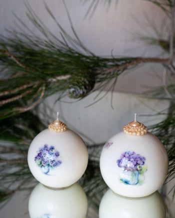 Χειροποίητο αρωματικό κερί σόγιας "SHINY BALL "