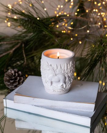 Χειροποίητο ανάγλυφο Χριστουγεννιάτικο βαζάκι