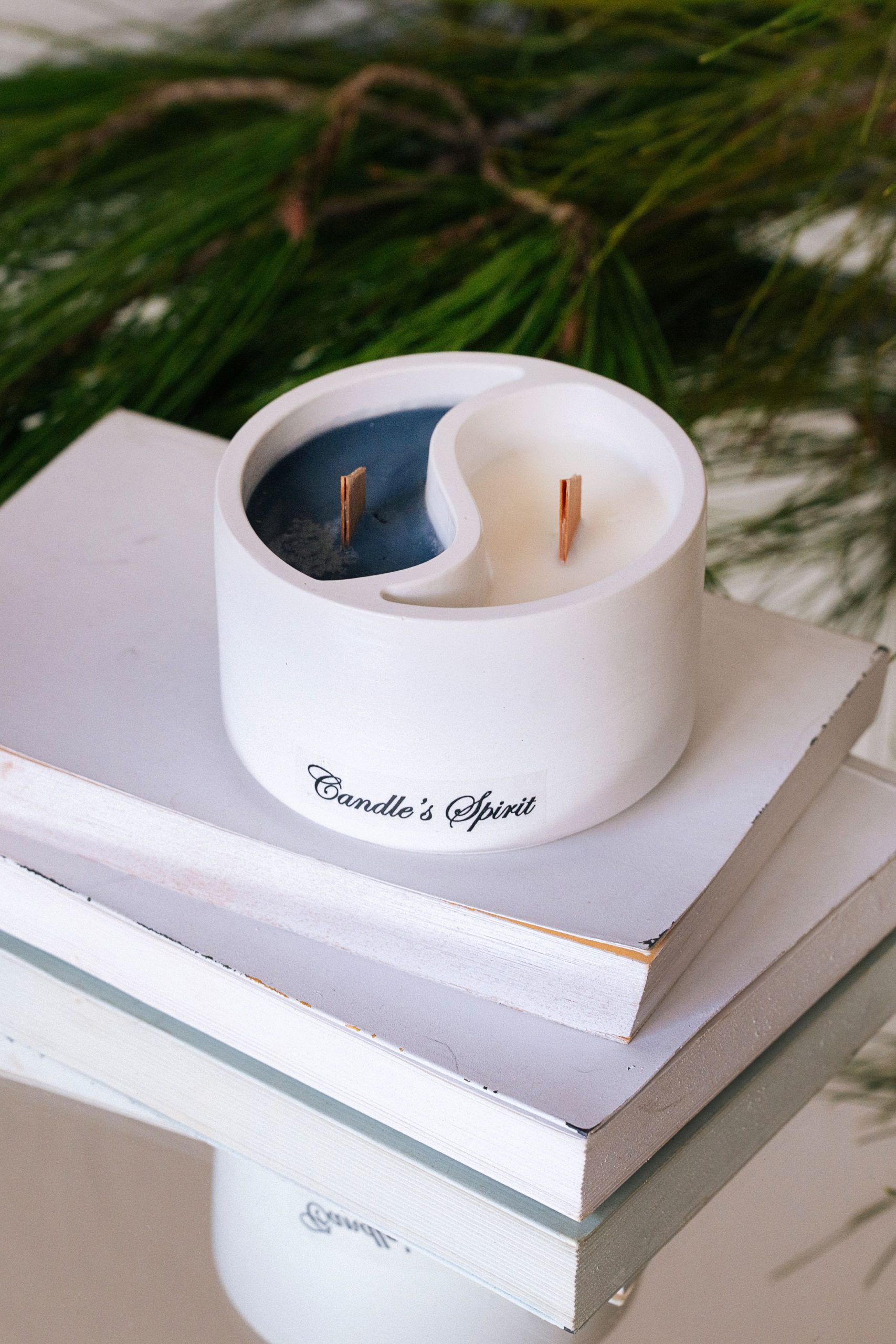 Χειροποίητο βαζάκι ΓΙΝ ΓΙΑΝΓΚ με φυτικό κερί σόγιας