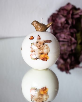 Χειροποίητο αρωματικό κερί σόγιας “ EASTER SHINY BALL “