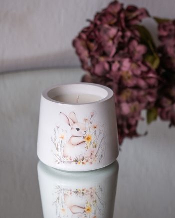 Χειροποίητο βαζάκι με φυτικό κερί σόγιας